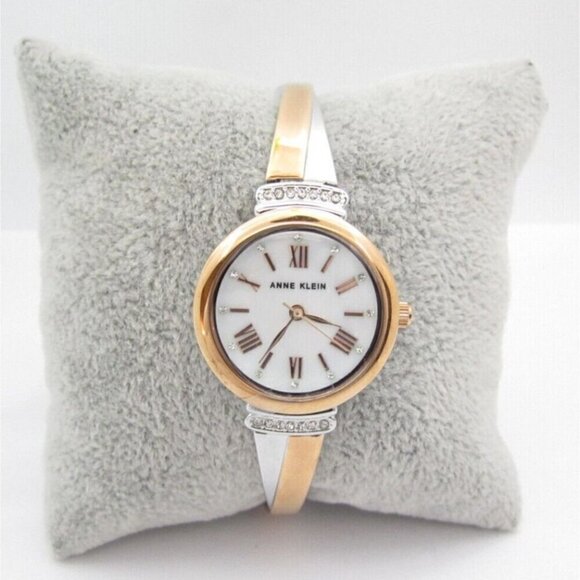 Women Anne Klein Quartz WR Analog 26mm Dial Causal Round Watch (G562) - Picture 1 of 10